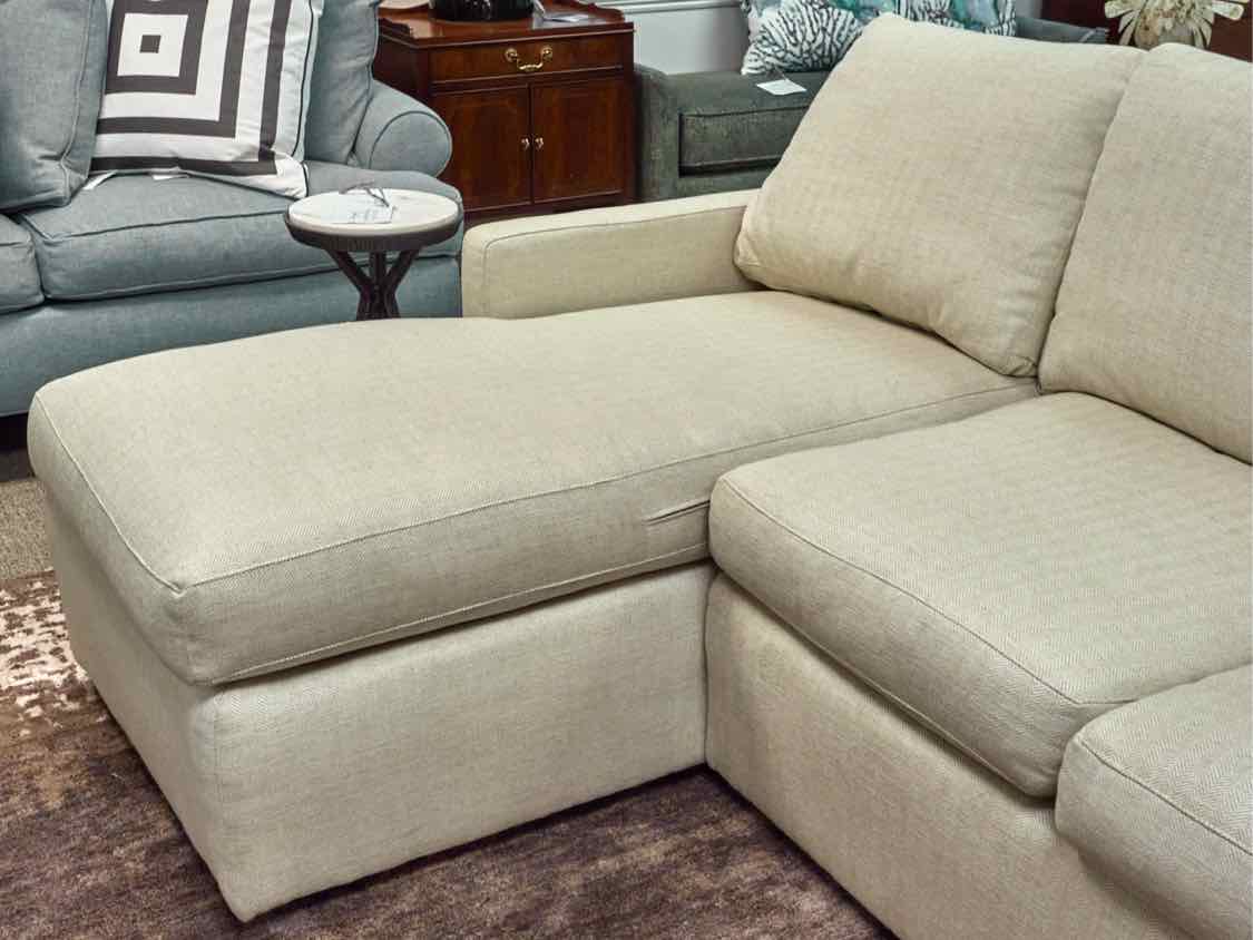 Sherrill Furniture 43 Series 2-Piece Sectional with LAF Chaise in Oatmeal