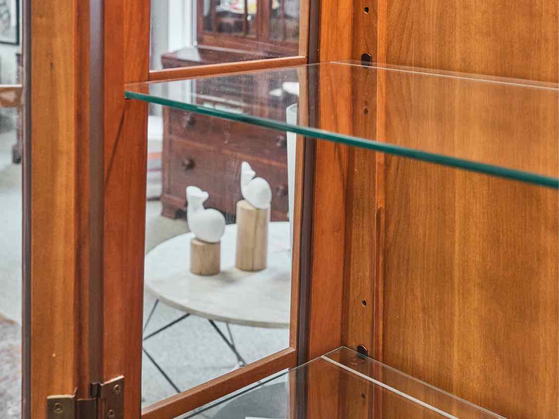 Ethan Allen 'American Inpressions' Mission Style Cherry Display Cabinet