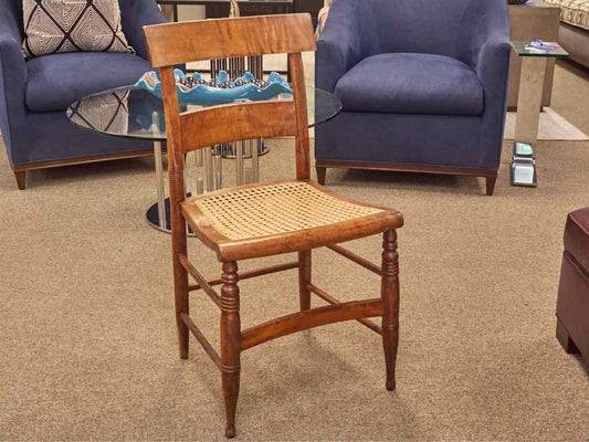 Pair of Caned Seat Side Chairs