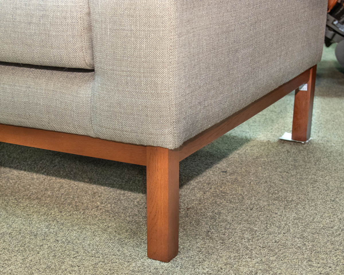Castlery 3-Cushion 84" Track Arm Sofa in Oatmeal Heather Fabric
