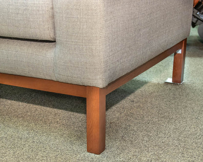 Castlery 3-Cushion 84" Track Arm Sofa in Oatmeal Heather Fabric