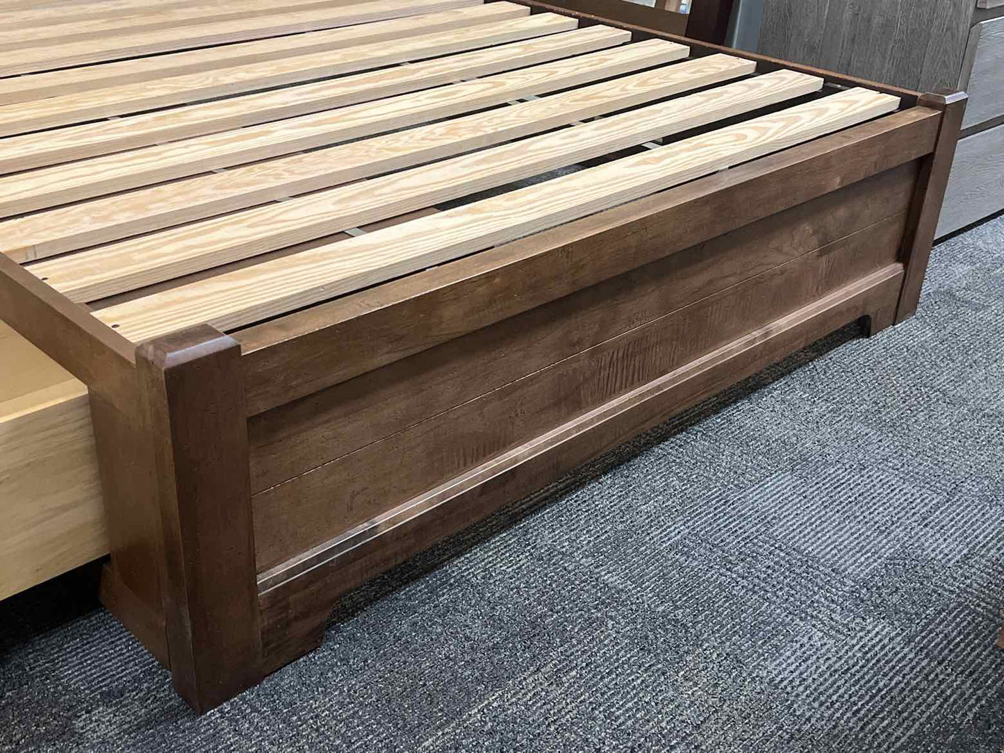 Vaughan Bassett Leather Panel Queen Storage Bed