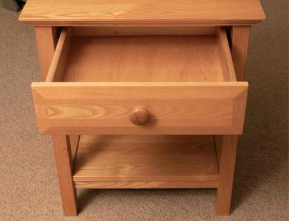 Vaughan Bassett  Honey Oak 1 Drawer & Lower Shelf Nightstand
