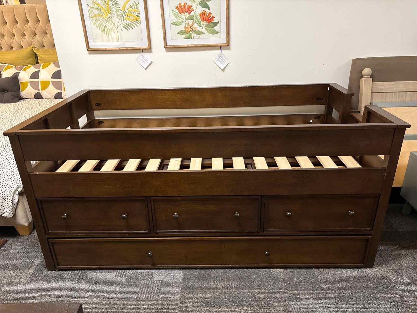 Pottery Barn Kids 'Elliott' Twin Captain's Bed with Trundle