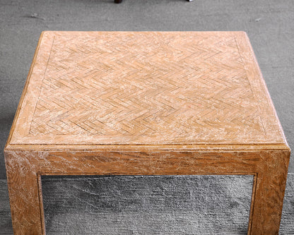 Minton-Spidell Rustic Herringbone Cocktail Table