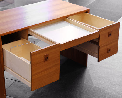 Mobican 4-Drawer Mid-Century Style Desk