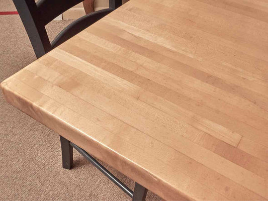 Crate & Barrel  Butcher Block Table & 4 Chair Set