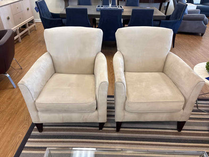 Pair of Pottery Barn 'Marcel' Arm Chairs