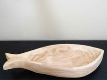 Carved Wooden Fish Platter (Large)