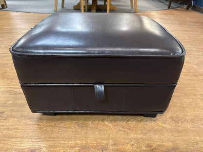Leather Storage Ottoman