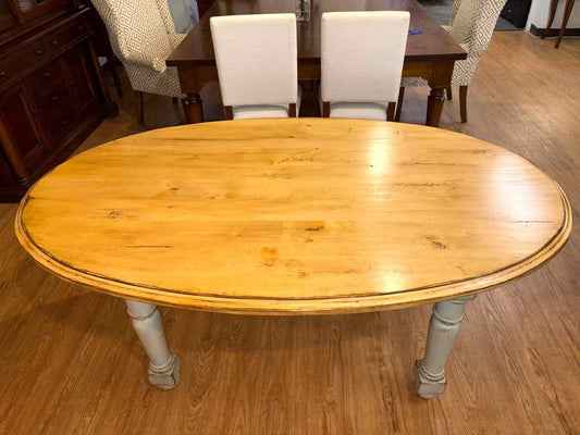 Rustic Oval Farm Dining Table