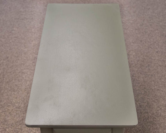 Pair Of Sage Green Nightstands W/ 1 Drawer And Lower Shelf