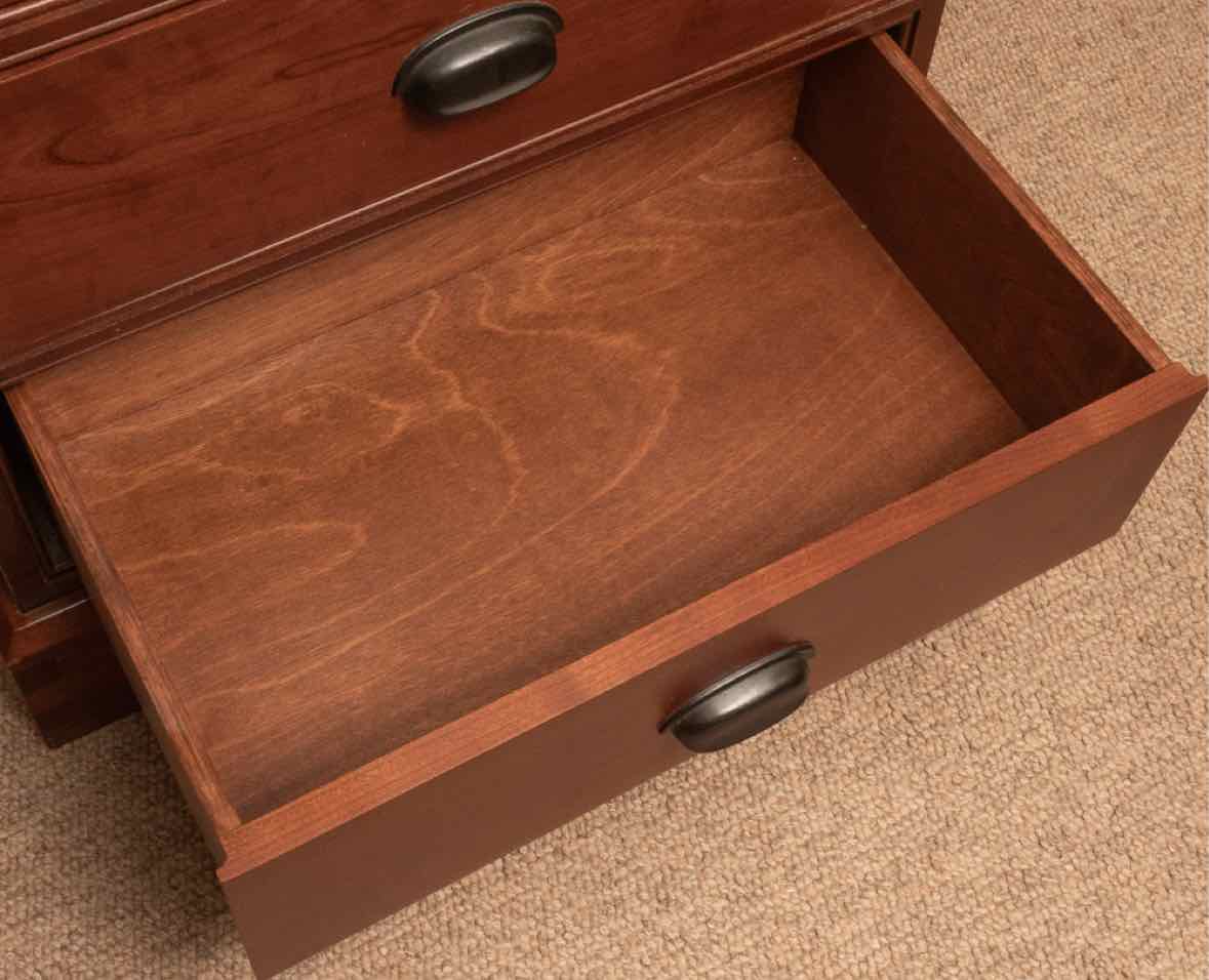Pair of Mission Style Cherry Nightstands