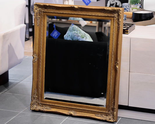 Baroque Style Gold Rectangular Mirror
