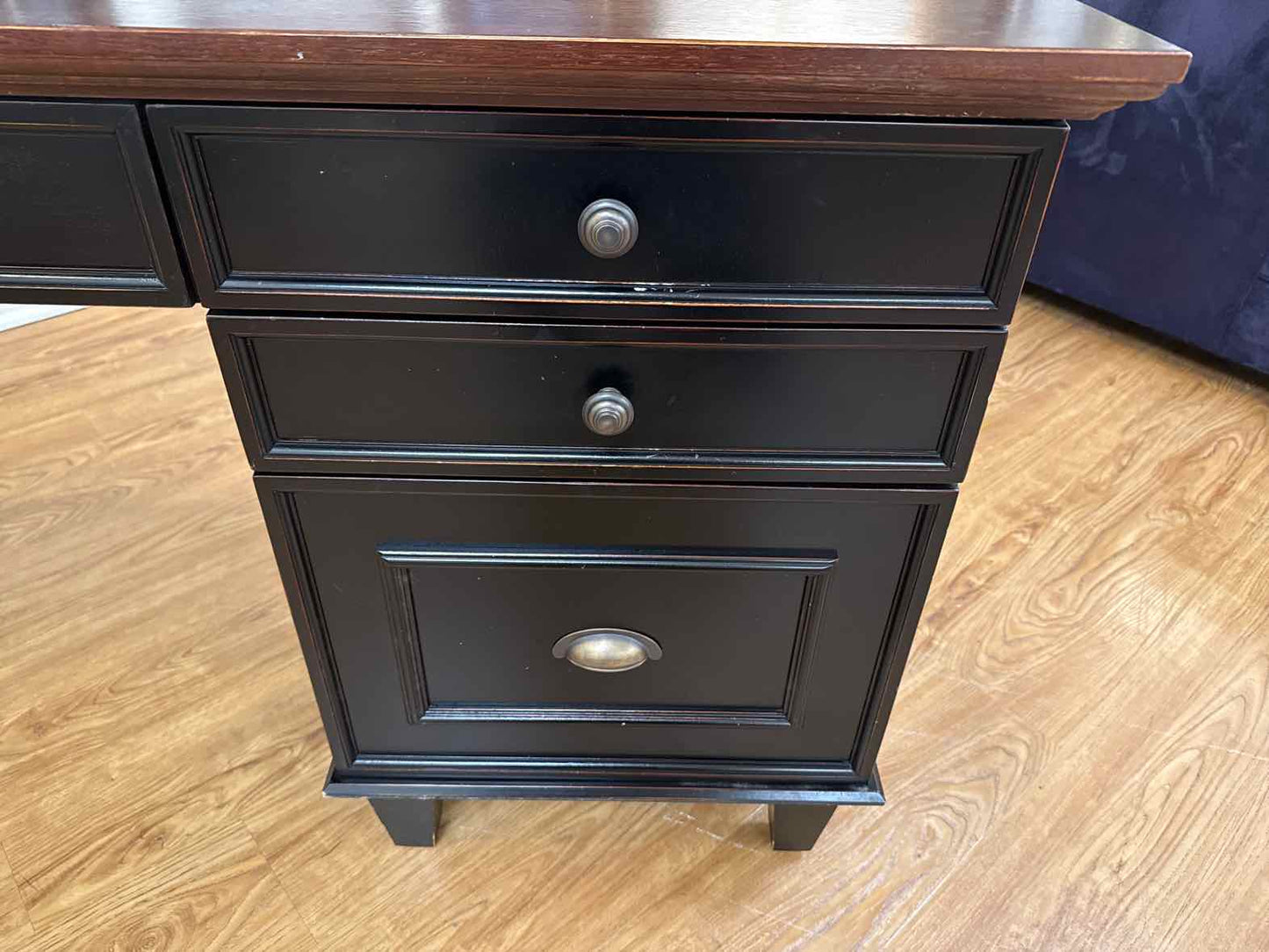Arhaus 2-Drawer Desk w/ Filing Cabinet