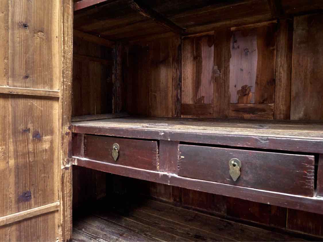 Antique Chinese Armoire W/ Butterfly Hinges