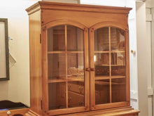 Vintage Petite Maple 2 Glass door 1 Drawer 2 Lower Door China Cabinet