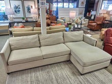 Two Piece RAF Sectional in Alabaster