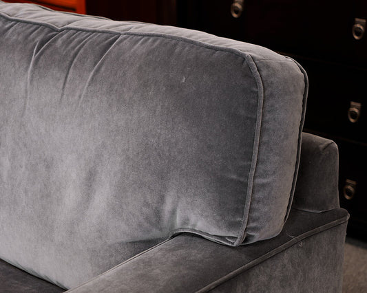 Bassett Two-Piece Velvet Sectional