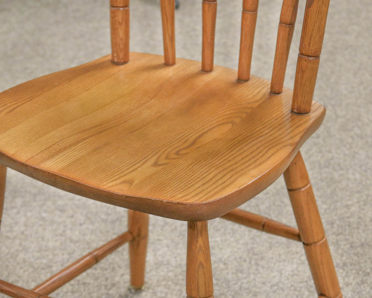 Athol Furniture Oak Drop Leaf Table and Chairs Set