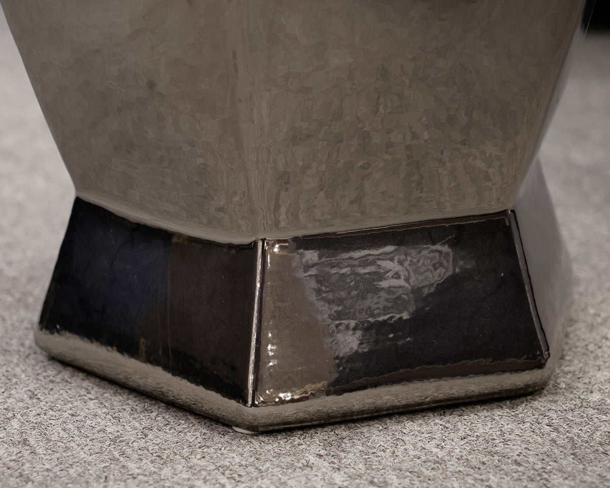 Metallic Ceramic Drink Table