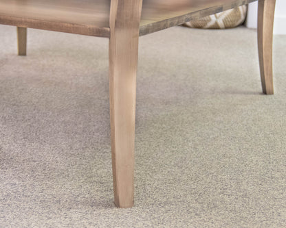 Gat Creek Elana Square Cocktail Table in Maple Barley Finish