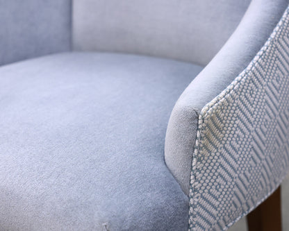 Pair of Charles Stewart Upholstered Dining Chairs