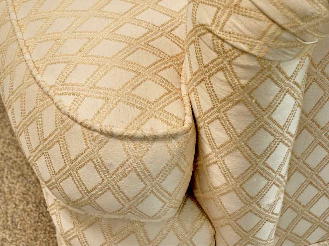 Sherrill Furniture Club Chair in Beige Diamond Upholstery