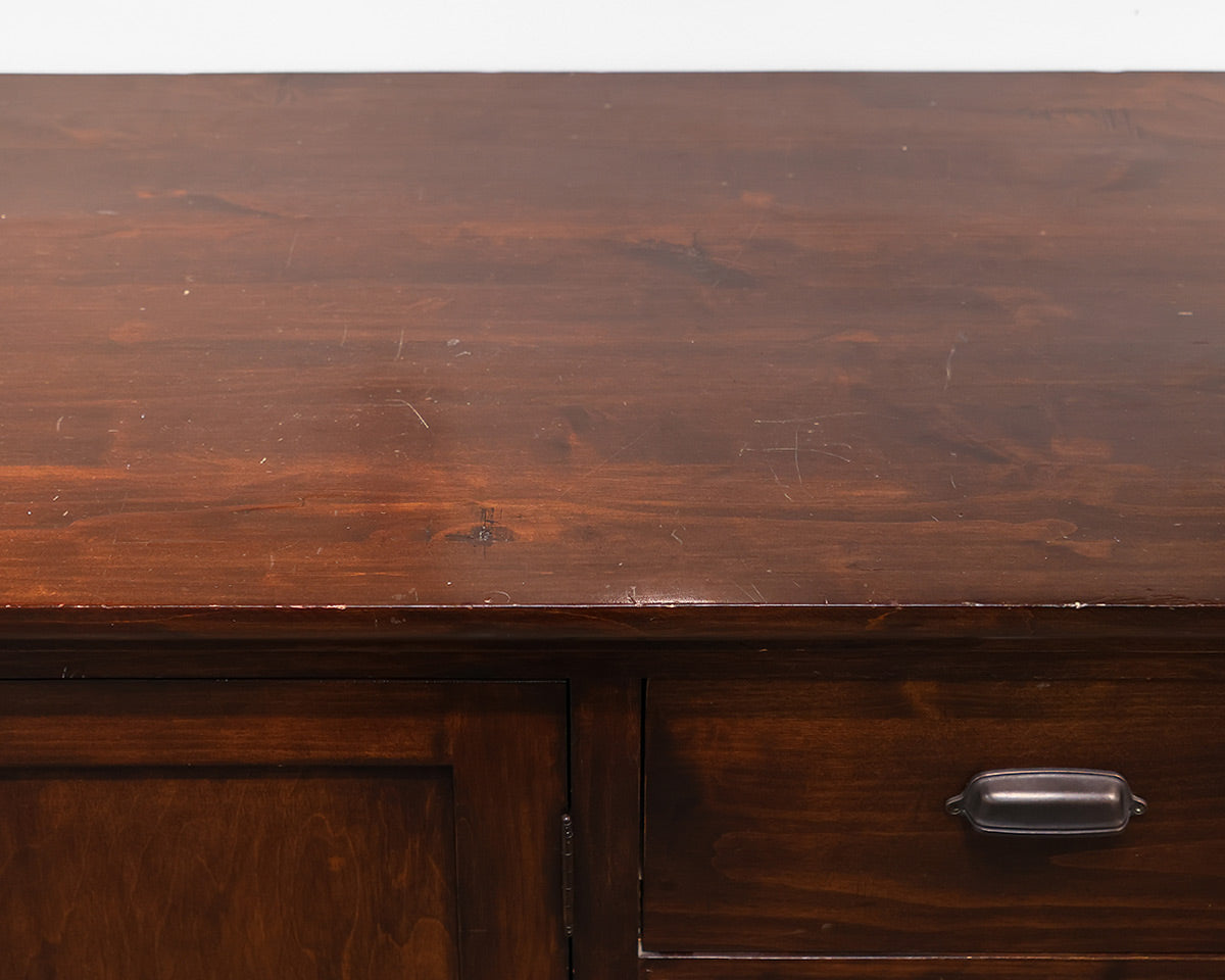 Large Mahogany Farmhouse Sideboard