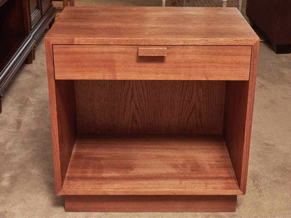 Teak 1 Drawer & Lower Shelf Side Table