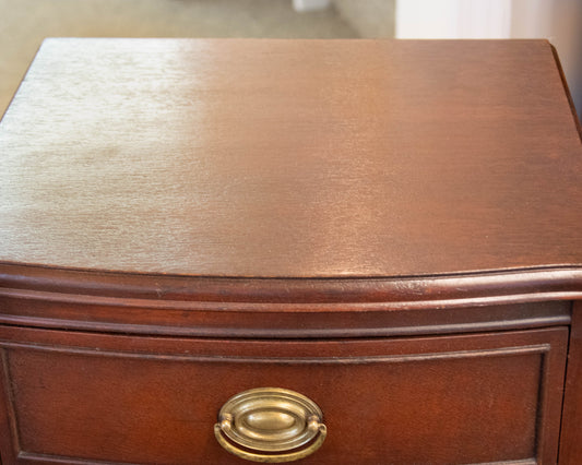 Solid Mahogany One Drawer Nightstand