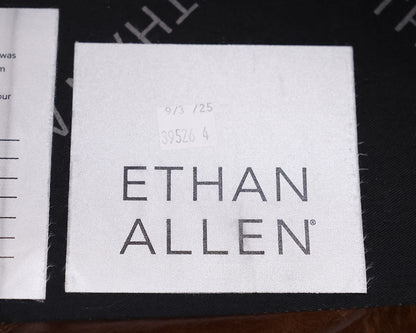 Ethan Allen Leather Chair With Ottoman