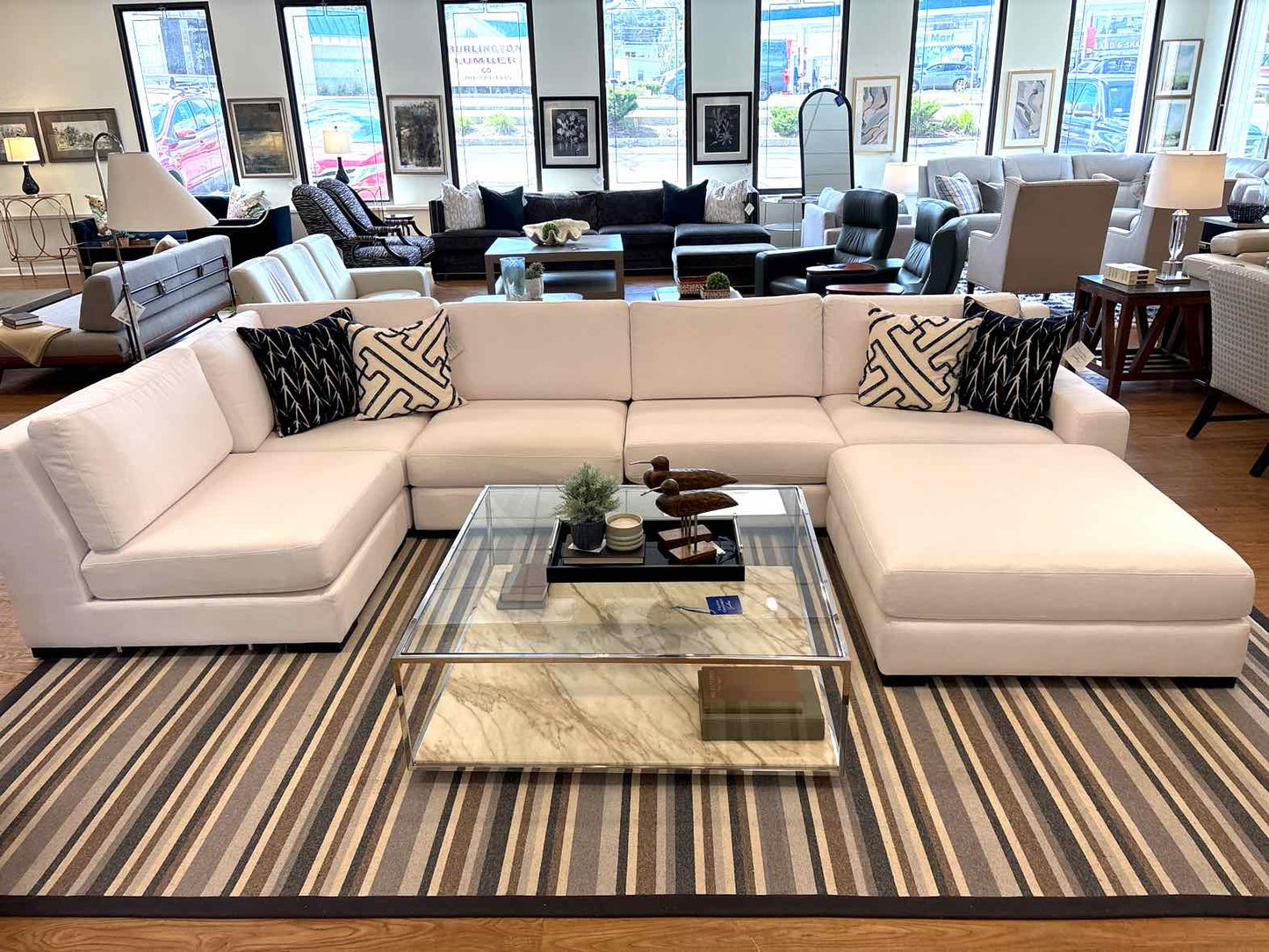 RH 'Modena' 5-Piece Sectional with Ottoman