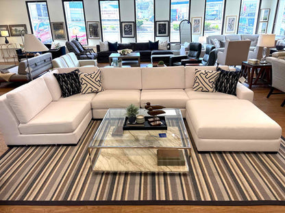 RH 'Modena' 5-Piece Sectional with Ottoman