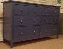 'Stormy Ocean Blue" Finish 8 Drawer Dresser
