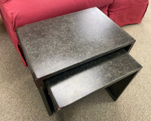RH Industrial Zinc Nesting Side Tables with Riveted Seams
