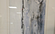 'At the Dawn A' Abstract with Distressed Black Frame