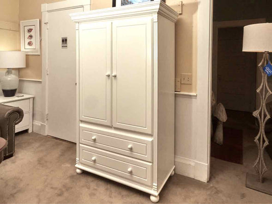 Bellini White 2 Door Armoire