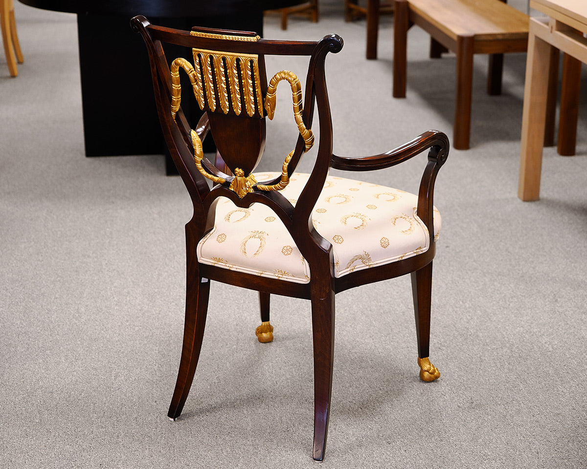 Set of Ten William Switzer Russian Neo-Classical Dining Chairs