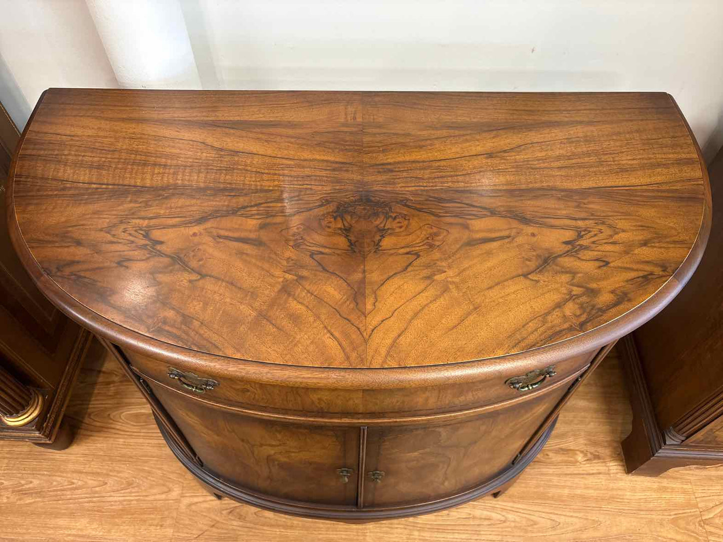 B. Altman & Co. Anqitue Walnut Demilune