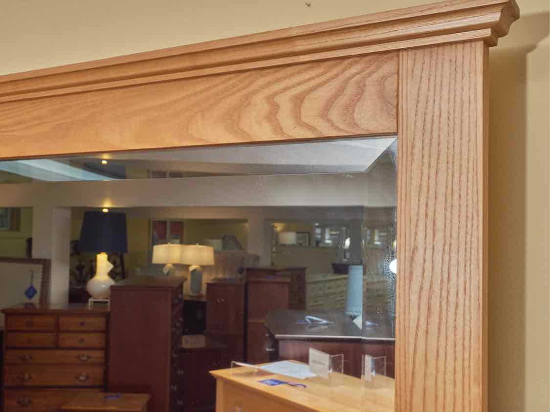 Vermont Tubbs Oak 10 Drawer 3 Drawer Glove Box  Dresser & Mirror