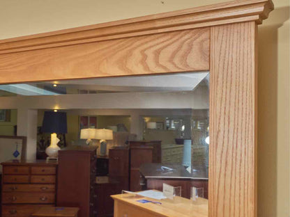 Vermont Tubbs Oak 10 Drawer 3 Drawer Glove Box  Dresser & Mirror