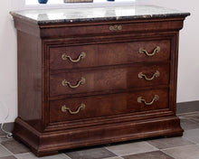 Henredon 'Charles X' 4-Drawer Stone Top Accent Chest