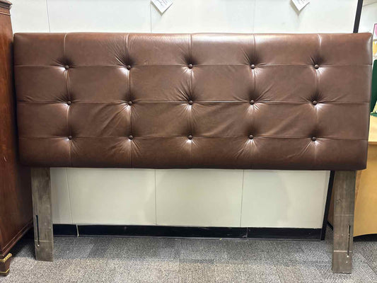 Skyline Furniture Tufted Leather King Bed