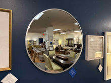 Round Mirror with Chrome Frame