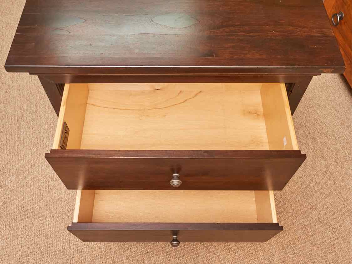 Kincaid Dark Stained Ash 2 Drawer  Nightstand