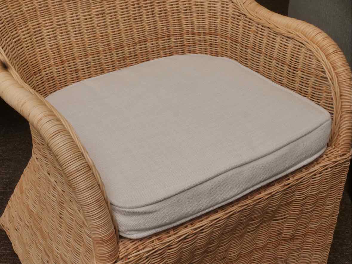 Set of 4 Serena & Lily Natural Wicker Arm Dining Chairs