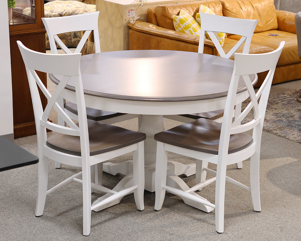 Canadel 48" Round Dining Table With Four Chairs
