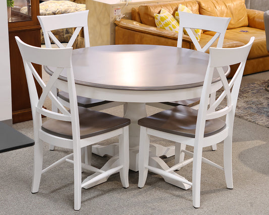 Canadel 48" Round Dining Table With Four Chairs