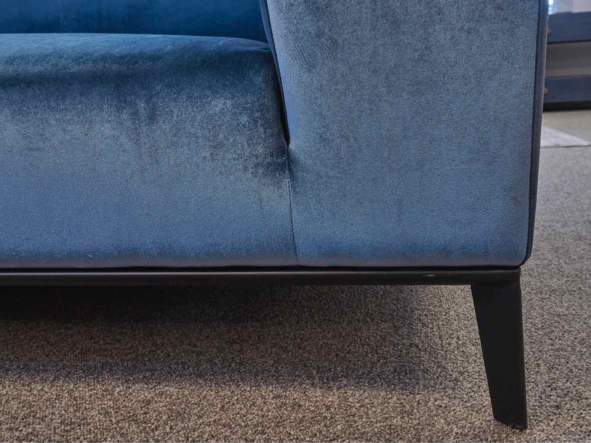 Rove Concepts Blue Sapphire Performance Velvet Sofa